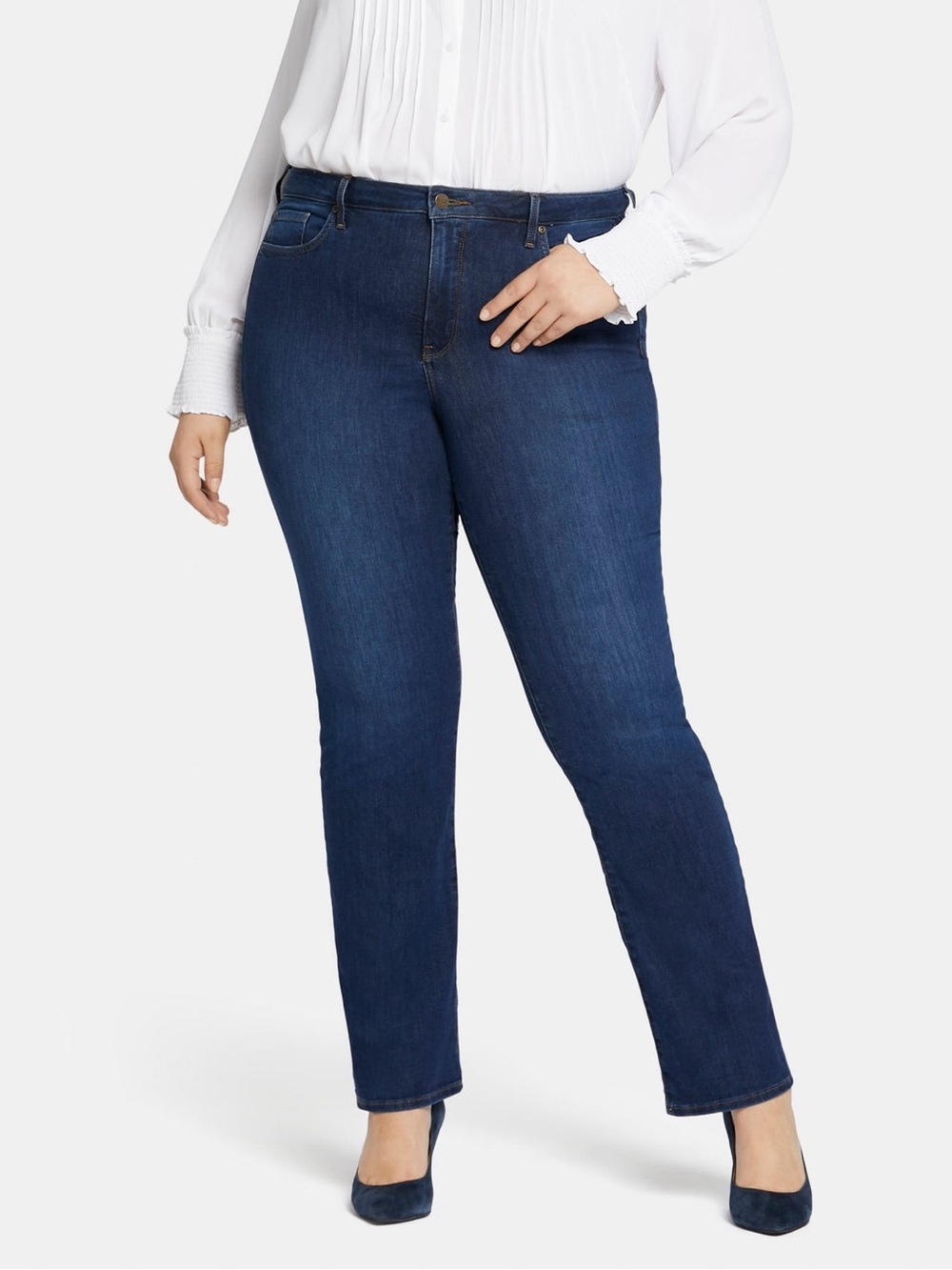 NYDJ Barbara Bootcut Women’s Jeans Brown Plus Size 20W